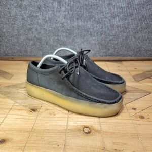 Clarks Originals Wallabee Mens 8 Moccasin Cup Lo Black Nubuck Casual  Shoes